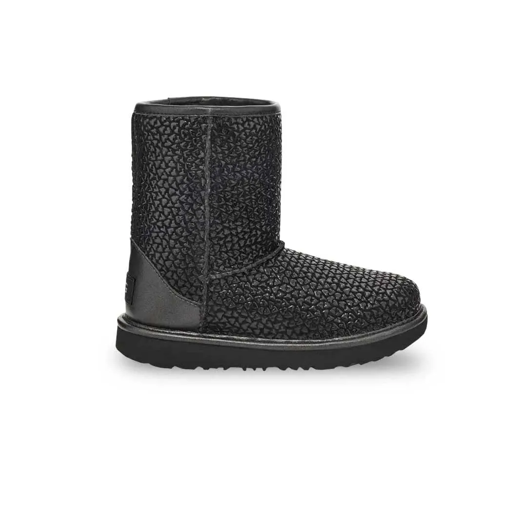 UGG? - Kids' (Infant & Preschool) Classic II Gel Hearts Boots (1143730T-BLK)