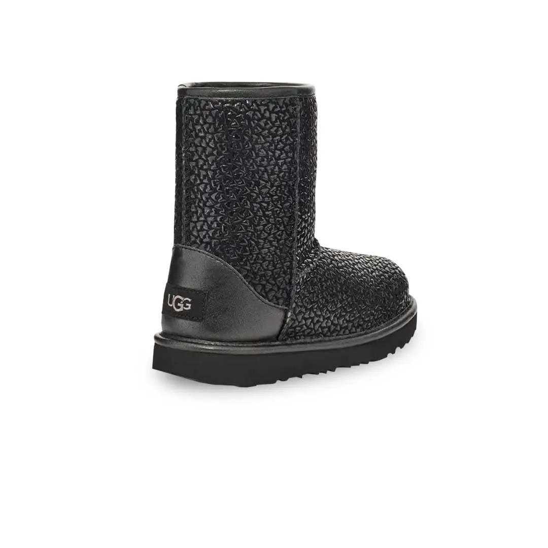 UGG? - Kids' (Infant & Preschool) Classic II Gel Hearts Boots (1143730T-BLK)