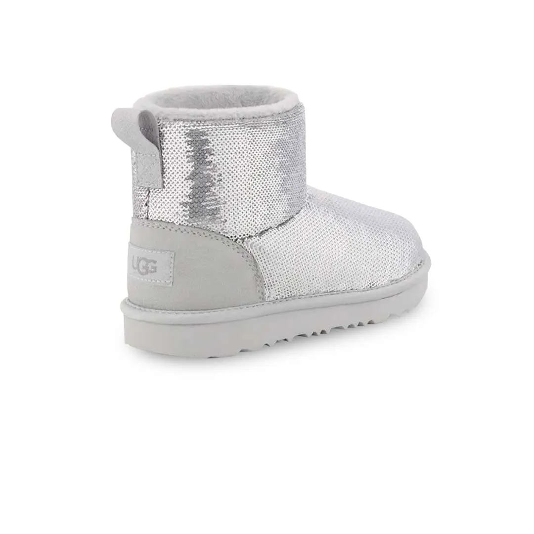 UGG? - Kids' (Infant & Preschool) Classic Mini Mirror Ball Boots (1143708T-SLV)