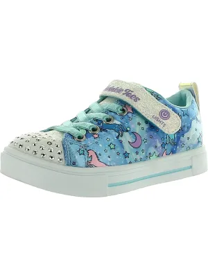 Unicorn Dreaming Girls Adjustable Glitter Light-Up Shoes