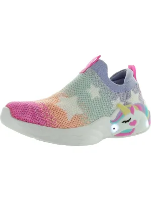 Unicorn Dreams Girls Slip On Memory Foam Light-Up Shoes