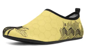 Vintage Bee Diagram Aqua Barefoot Shoes