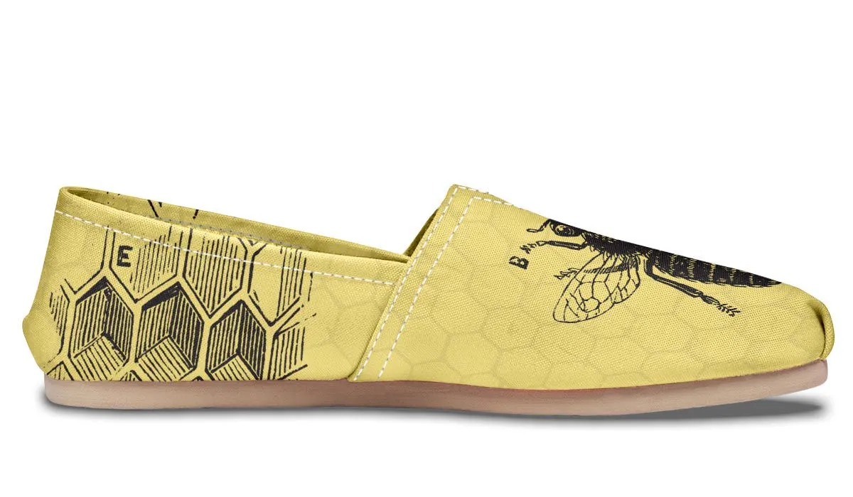 Vintage Bee Diagram Casual Shoes