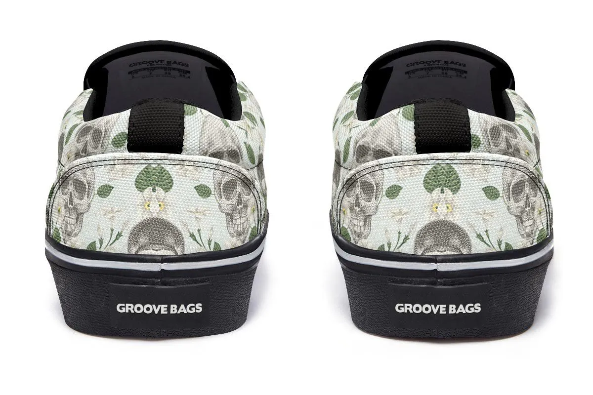 Vintage Brain Diagram Slip-On Shoes