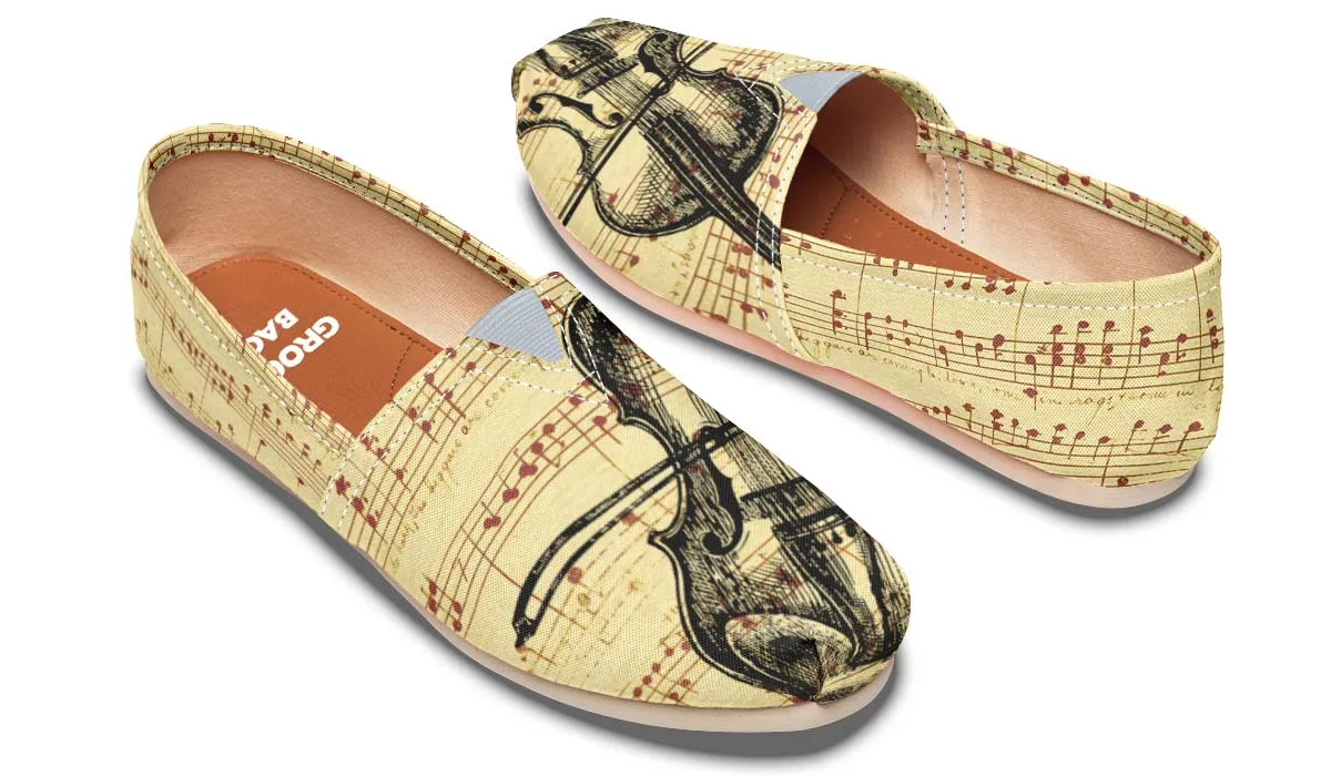 Violin Sketch Casual Shoes