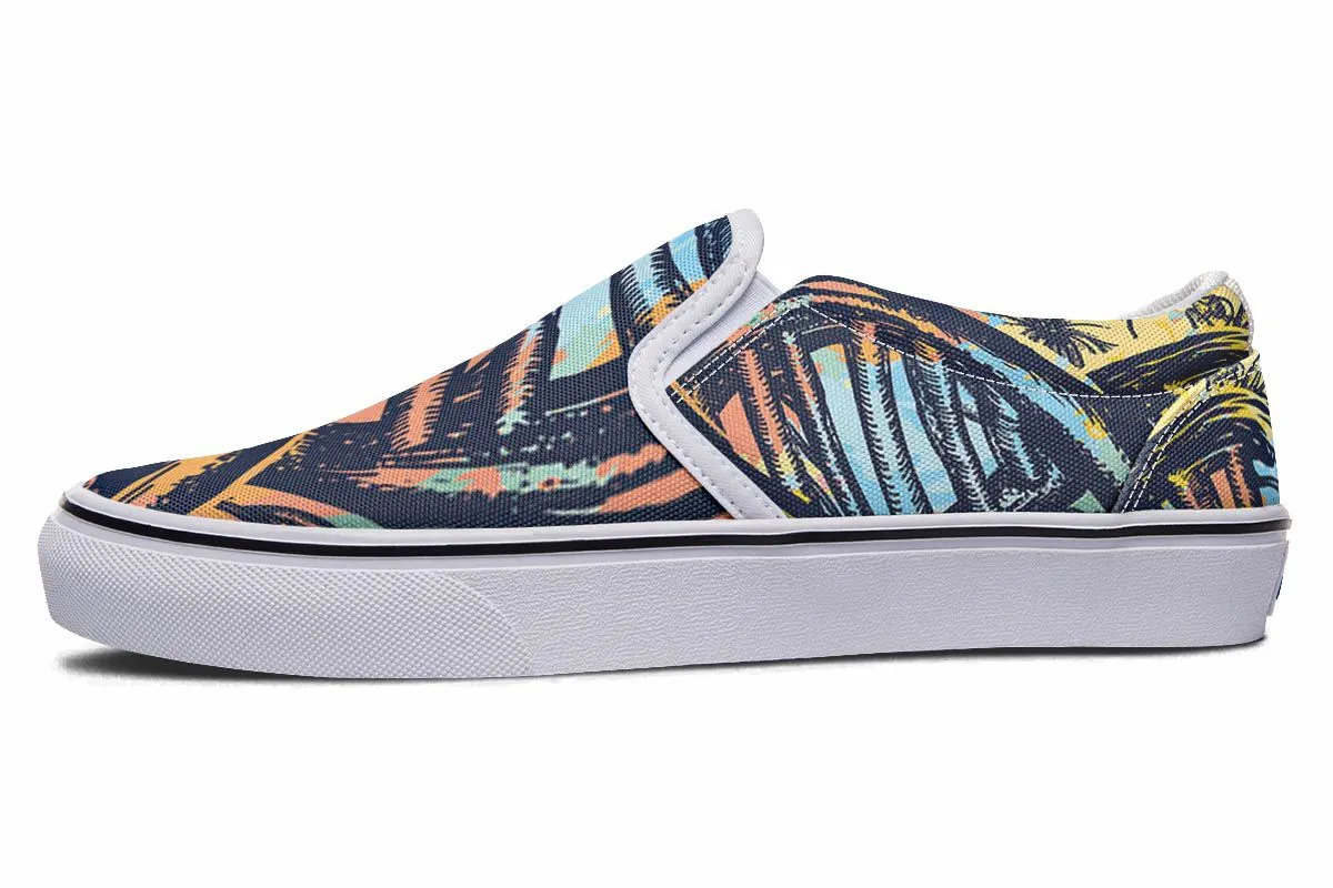 Watercolor D N A Chain Slip-On Shoes