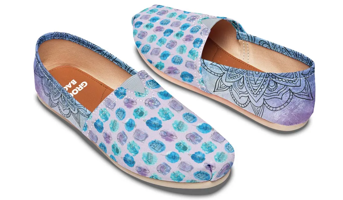 Watercolor Medical Set Casual Shoes
