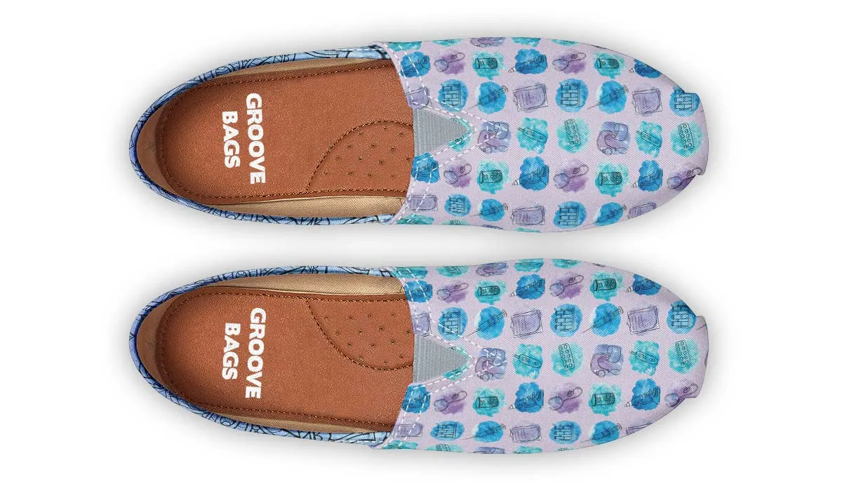Watercolor Medical Set Casual Shoes