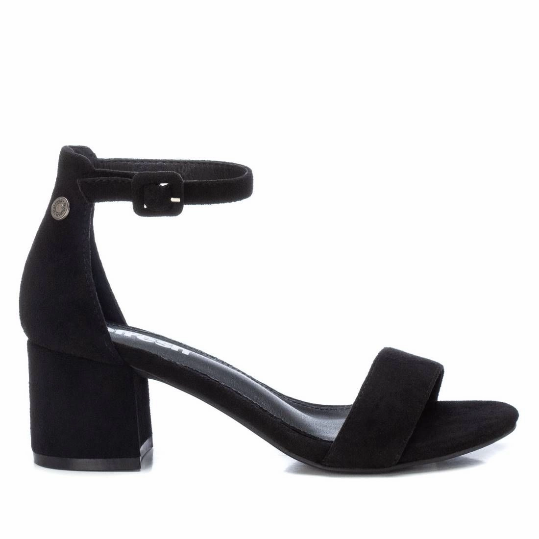Women's Block Heel Suede Sandals By XTI
