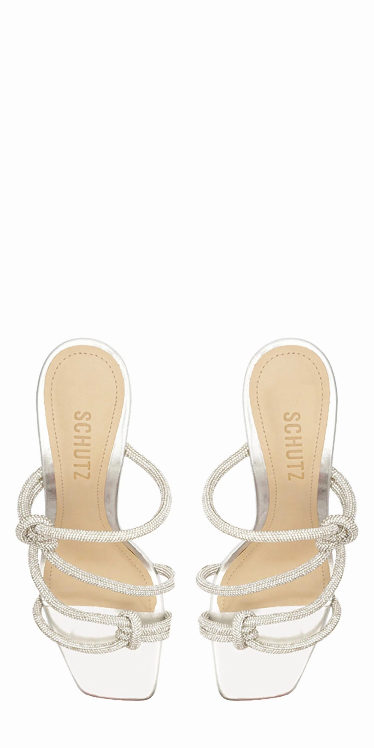 Women's Lauryn Crystal Sandal In Silver