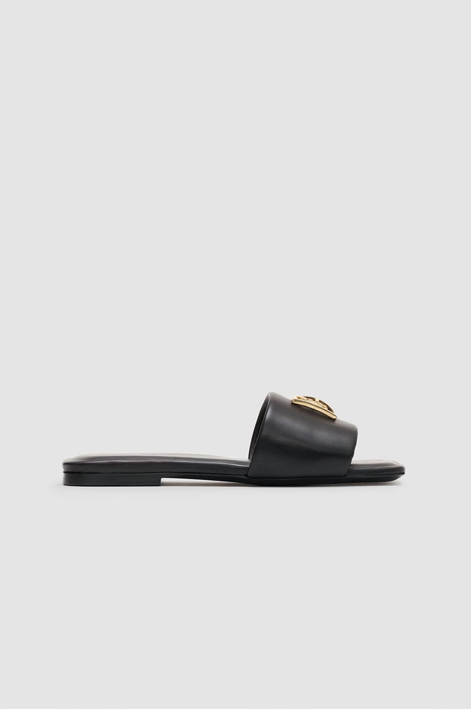 Women's Ria Slide Monogram Sandal In Black
