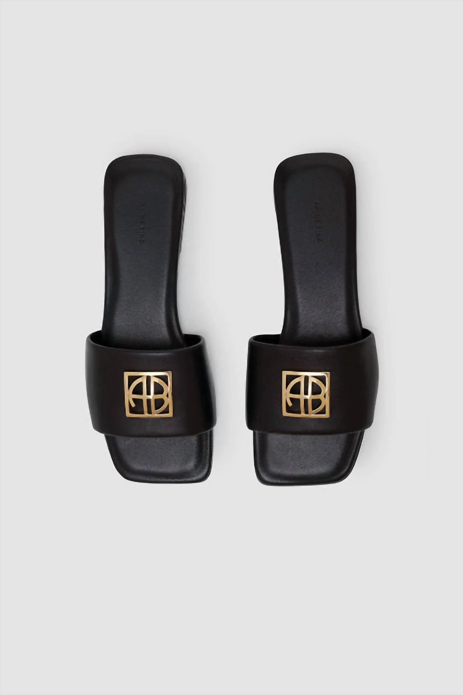 Women's Ria Slide Monogram Sandal In Black