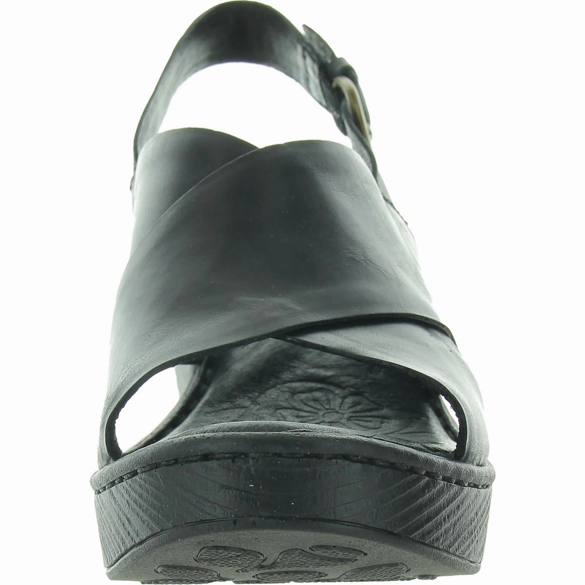 Womens Criss-Cross Leather Heels