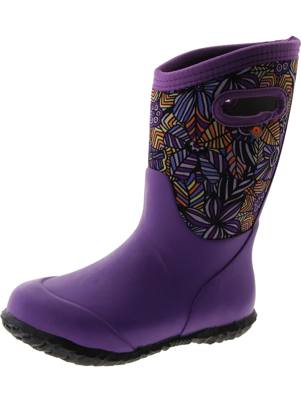 York Wild Garden Girls Little Kid Floral Print Rain Boots