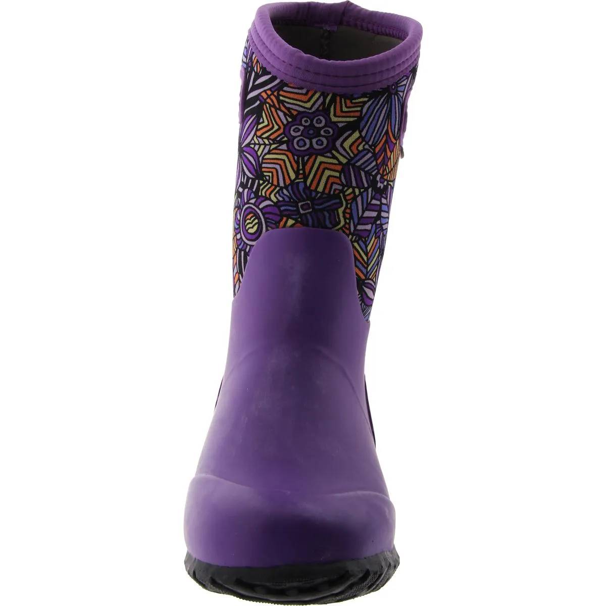 York Wild Garden Girls Little Kid Floral Print Rain Boots